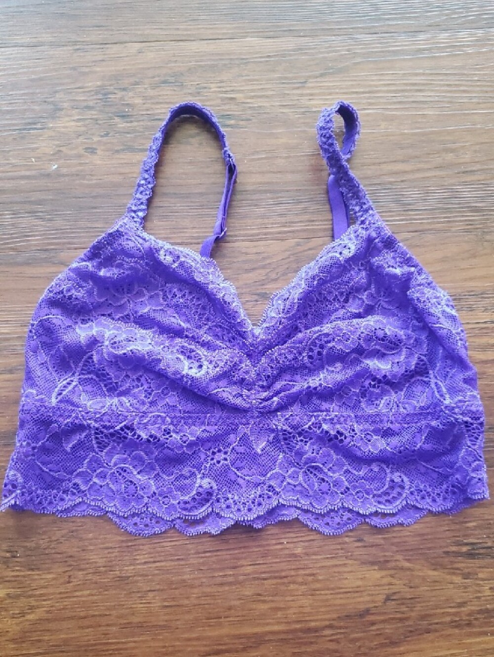 Victoria's Secret Purple Lace Bralette Size M Romantic Fairy Whimsigoth Boho